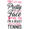 Funny Tennis Player Racket Girl