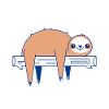 Relaxed sloth mood