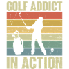 Golf Addict in Action Retro