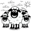 Funny Sheep Flock Animals