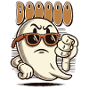 Booing Ghost Funny Ghost Design