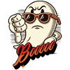 Booing Ghost Funny Ghost Design