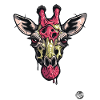Bunte Zombie-Giraffe