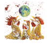 Chicken Farmer Farm Howling Moon