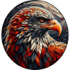 Flammenfeder Adler Mosaik
