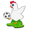 Chicken Soccer Player Soccer