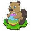 Beaver Easter Easter Egg