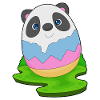 Panda Ostern Osterei