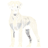 Deutsche Dogge Fingerabdruck