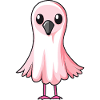 Flamingo Halloween Comic Ghost