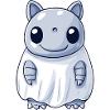 Armadillo Halloween Comic Ghost