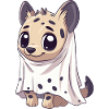 Hyena Halloween Comic Ghost