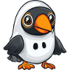 Toucan Bird Halloween Comic Ghost