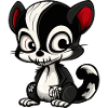 Skunk Halloween Funny Zombie