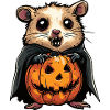 Hamster Halloween Funny Zombie