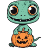 Lizard Halloween Funny Zombie