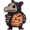 Armadillo Halloween Drôle Zombie