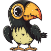 Toucan Bird Halloween Funny Zombie