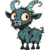 Mountain Goat Halloween Zombie