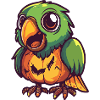 Papagai Halloween Zombie
