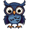 Eule Halloween Zombie