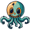 Octopus Halloween Zombie