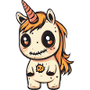 Einhorn Halloween Zombie