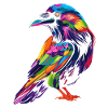 Raven Crow Bird Popart