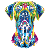 Rhodesian Ridgeback Dog Popart