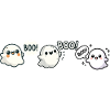 Halloween Kostüm Gespenster Boo