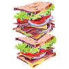 Sandwich Sandwich Snack Célébration