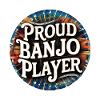 Proud Banjo Player Badge Design