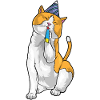 Trompette d’anniversaire de chat