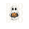 Ghost with Pumpkin Boo" Halloween
