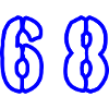 68 Number Symbol