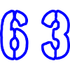 63 Symbole numérique