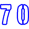 70 Number Symbol