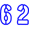 62 Symbole numérique