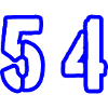 54 Symbole numérique