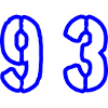 93 Number Symbol