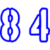 84 Number Symbol