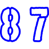 87 Symbole numérique
