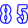 85 Number Symbol