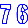 76 Number Symbol