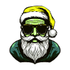 Weihnachtsmann Cool Santa