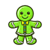 Gingerbread Man Biscuit Christmas Baking
