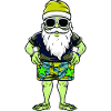 Weihnachtsmann Urlaub Santa