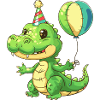 Alligator Birthday Comic