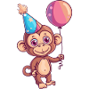 Monkey Birthday Comic