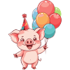 Pig Birthday Comic